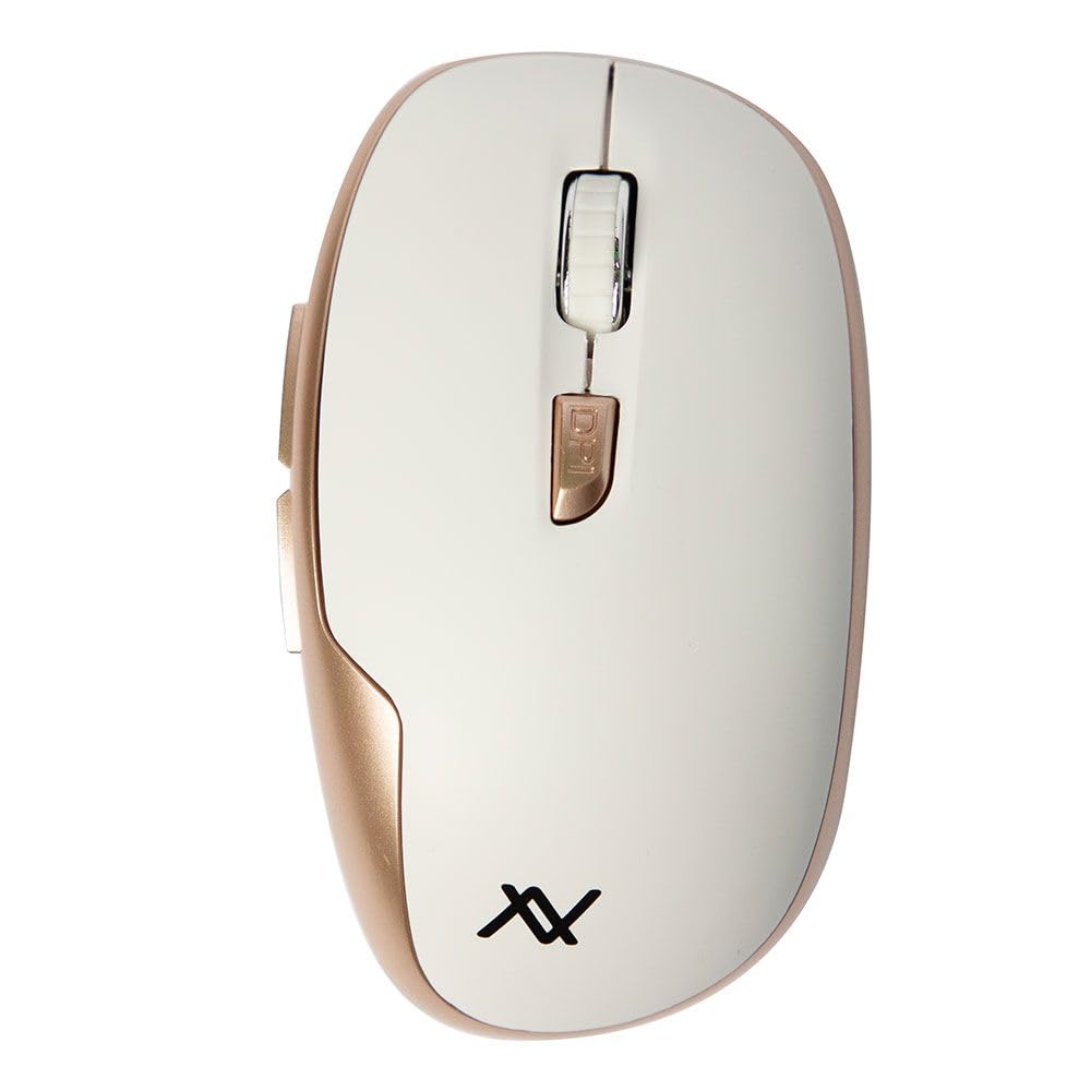 L’avvento MO34W | Wireless Optical Mouse | 2.4G Connection | Adjustable DPI 800–1600 | Smooth Performance | White & Gold