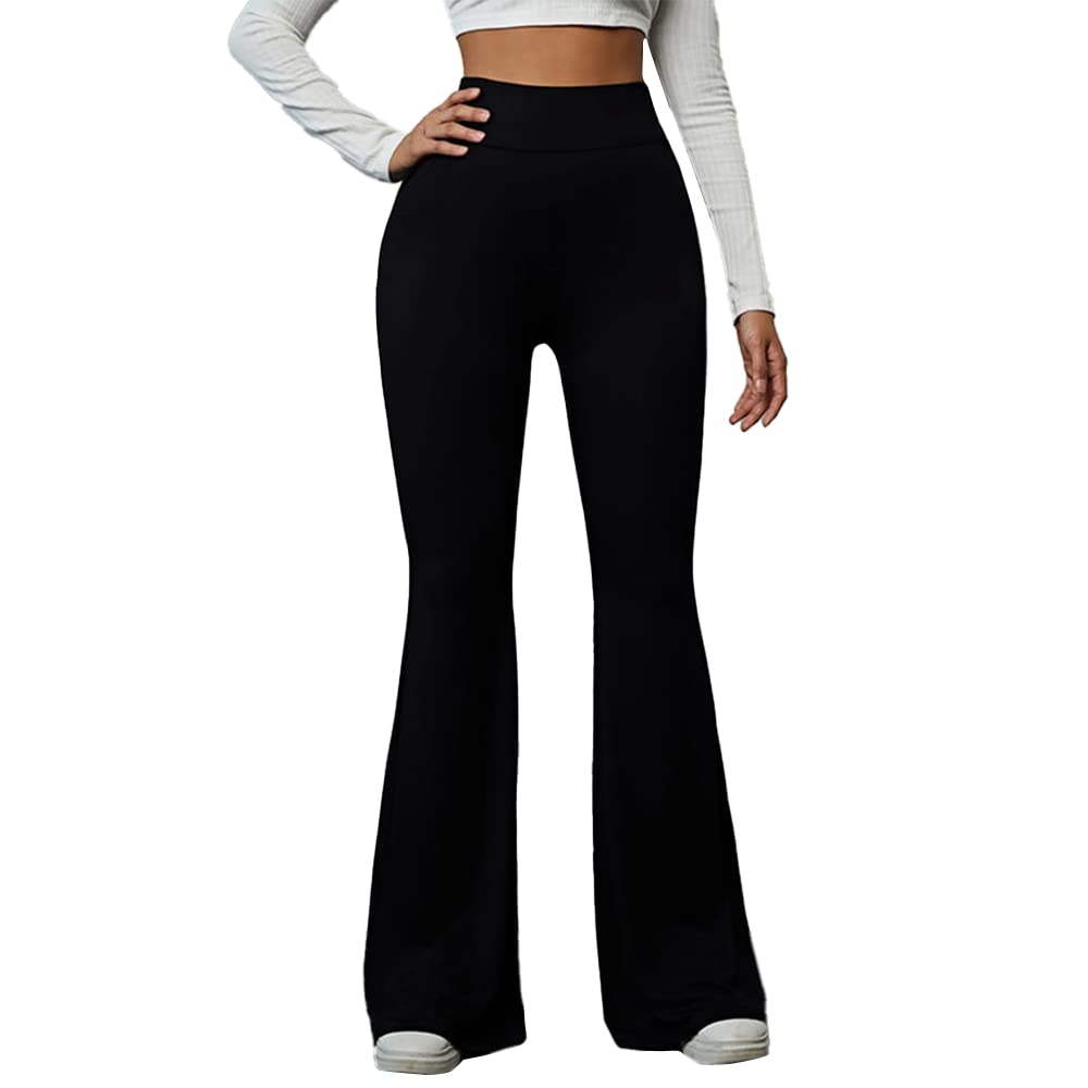Sport Leggings Pants Flare Leg - High Waist