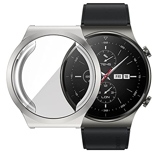Complete Protection Silicone Cover for GT2 Pro Smart Watch - Silver