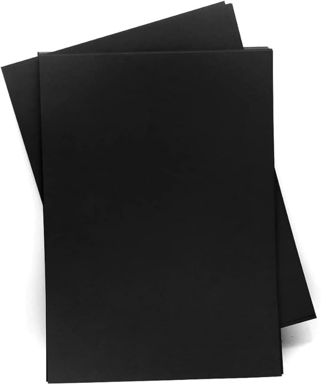 120 GSM Black Paper A4, 50 Sheets Dark Black Paper Card for Chalkboard, Scrapbook, Crfat Making, Paiting paper