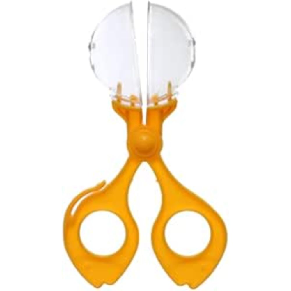 Plastic Scissors Discover the Wonderful Nature With Circle Design Give Kids More Entertaining And Fun For Multi Function - Yellow Transparent