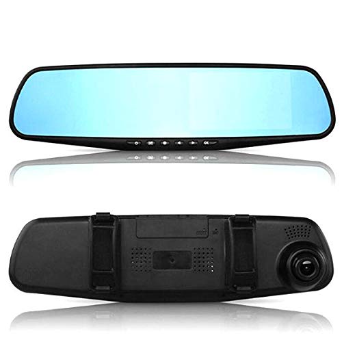HD Car DVR Dashboard Front and Rear Mirror Camera Video Recorder (4.3in)