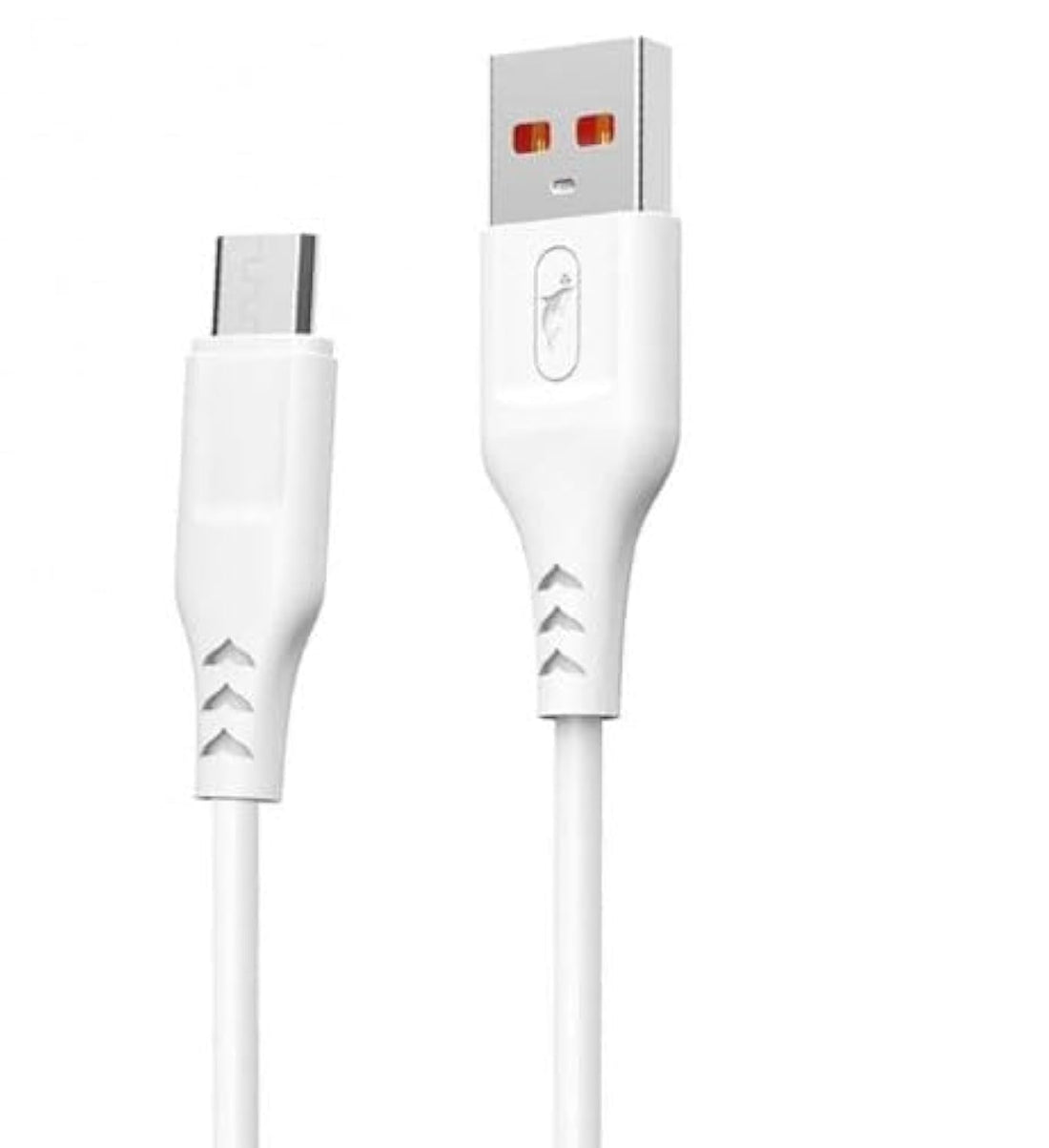 WUW Fast Charging Data Cable 2.4A Fast Charging Data Cable for Charging Adapter Compatible with Smartphone, Tablet, Power Bank, Laptop White 1M (USB Type A)