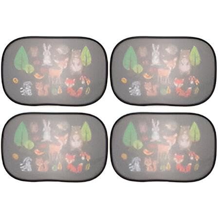 Car Sun Shade - Ensure your child's safety with our premium car window shades, designed to fit larger models and effectively block over 97% of harmful UV rays.(4 Pack)