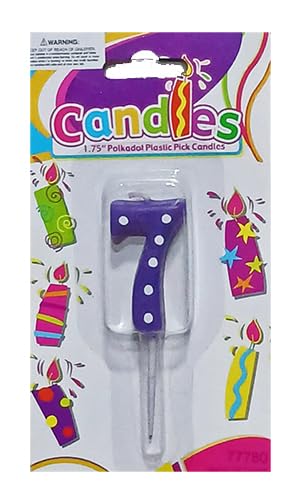 candles polkadot plastic pick no.7