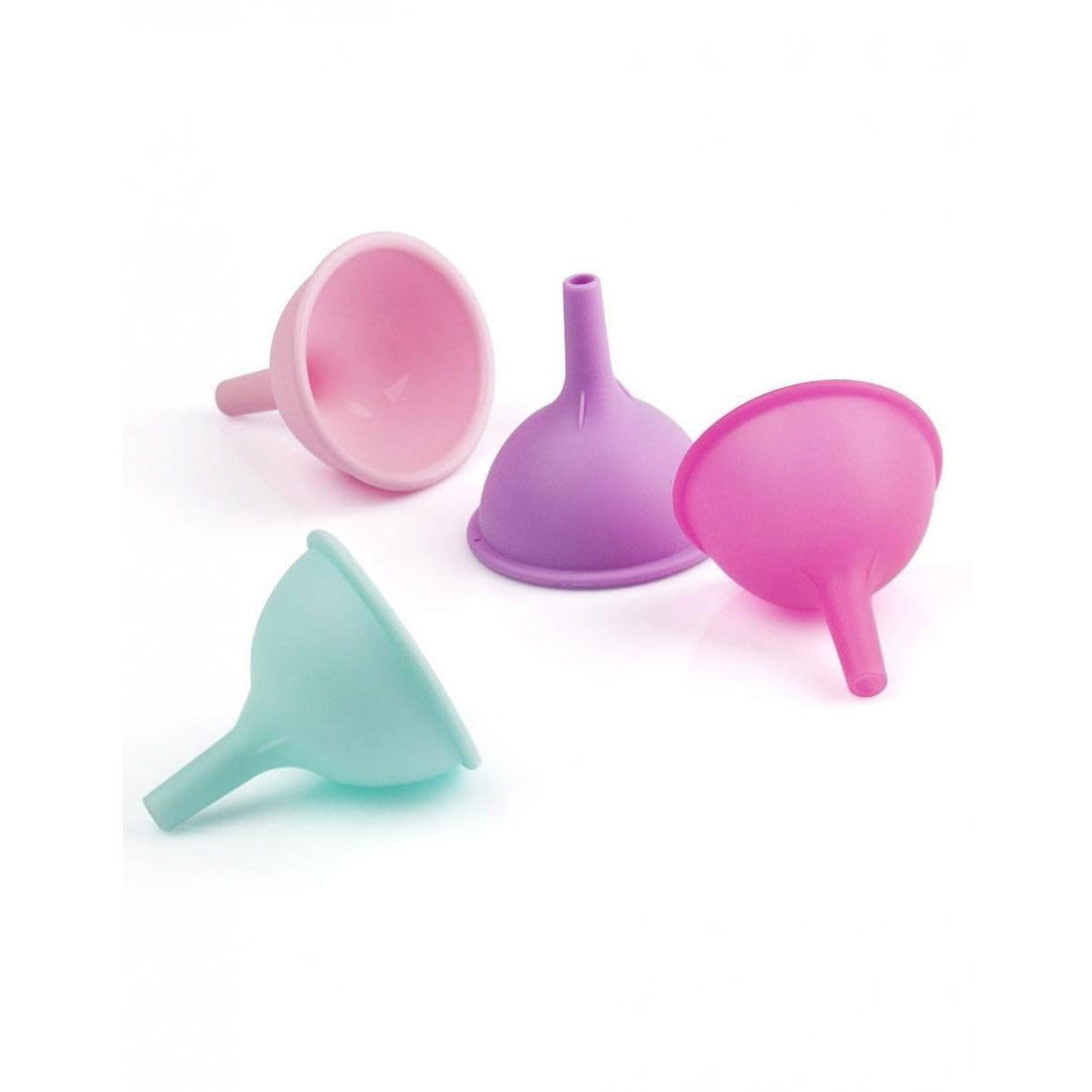 Freecook OKY-061 Silicone Medium Length Funnel - Assorted Colors