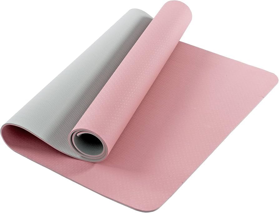 Yoga Mat 6mm Thick – Lightweight Non-Slip Exercise Mat Made from NBR Foam, Moisture-Resistant & Easy to Clean – Comfortable Sports Mat for Yoga, Pilates, Fitness & Home Workouts