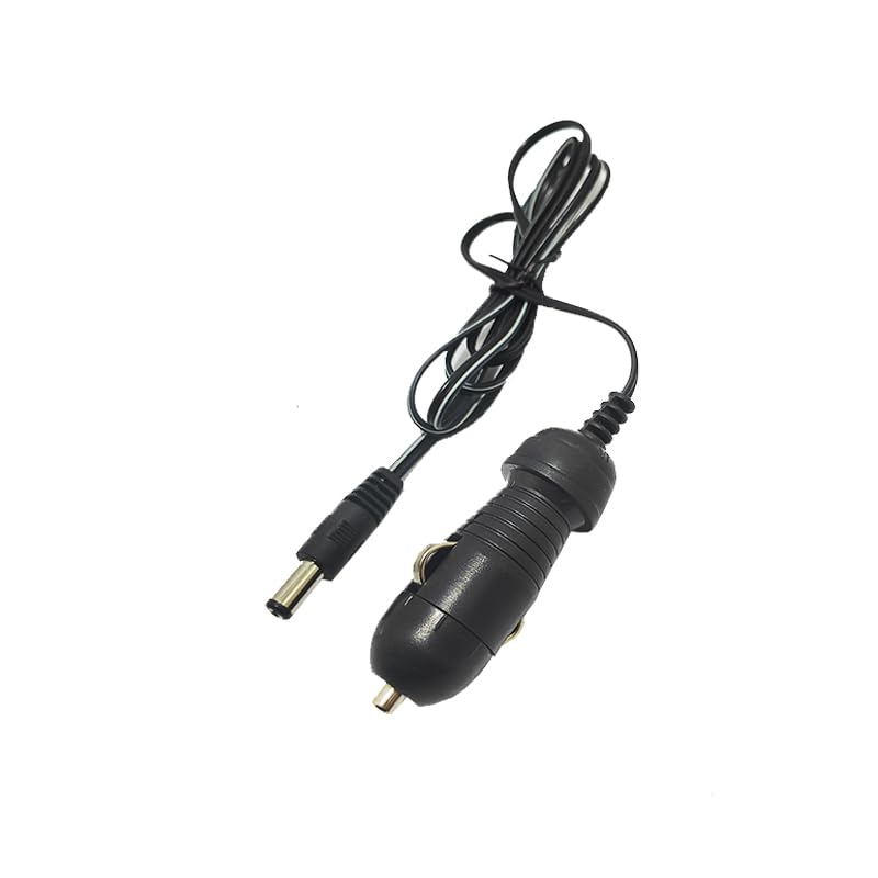 KaberTrade Car Charger Power Cable Plugs Into Cigarette Lighter Socket (12V) To Power Various Electronic Devices Such As Cameras, Monitors, Or Vacuum Cleaners (Code:4956)