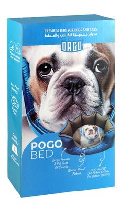 Orgo Premium Waterproof Pogo Bed from pets zone (Orgo Waterproof Pet BedSmall(Gray/Blue)24×40×54 cm)