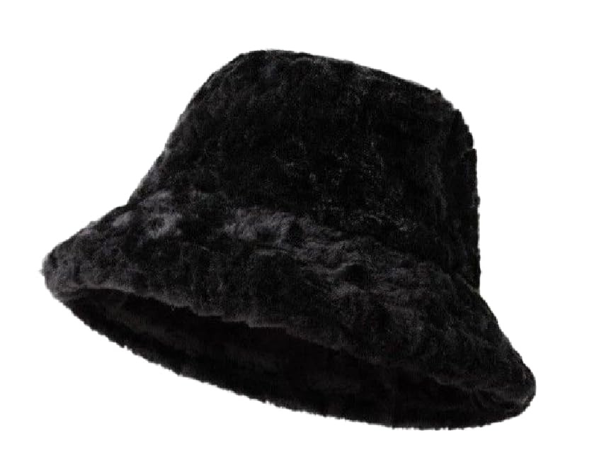 Fur Hat for Women and Men - Warm Fur Bucket Hat - Winter Fisherman Hat - Bucket Hat - Code H001