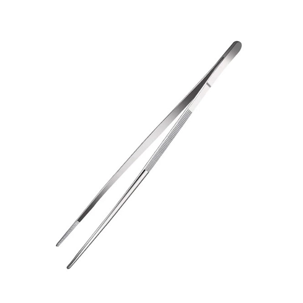 fashion mania 12-Inch kitchen tweezers, Professional Extra-Long stainless steel cooking tweezers tongs, Tweezer tongs for cooking, Repairing, Sea food and BBQ