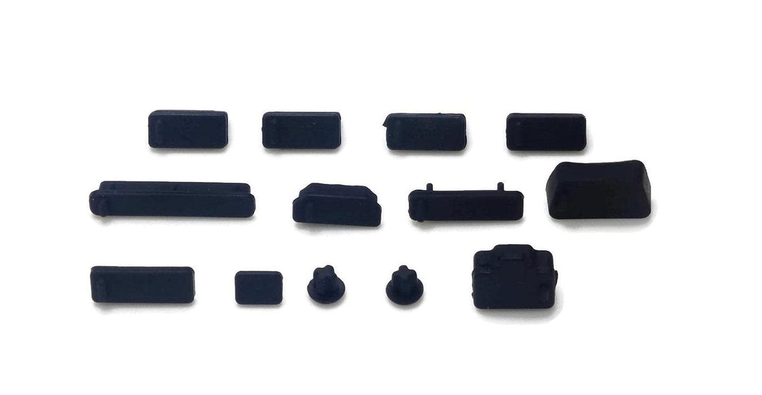 Downtown 3pcs/set Colorful Silicone Laptop Anti Dust Plug Cover Stopper Universal Laptop dustproof usb Black