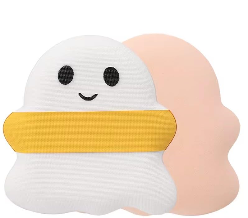 1 Pc Ghost Powder Puff Makeup Sponge Wet and Dry Powder Puff 3pcs Pink Yellow Brown Ghost Makeup Puff Wet Makeup Puff for Women -MULTICOLOR