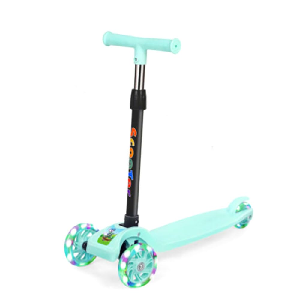 Scooters for Kids Toddler Scooter - Deluxe Aluminum 3 Wheel Glider w/Kick n Go, Lean 2 Turn Wheels, Step 4 Brake, Toddlers Training Three Wheeled Kid Ride on Toys Best for Little Boys & Girls - Black