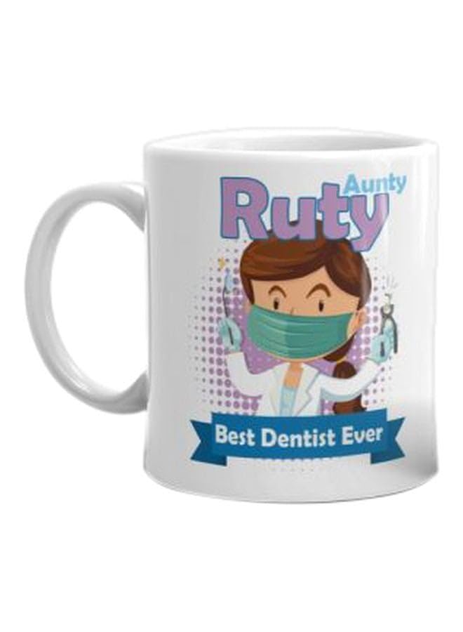 Mug Queen Printed Ceramic Mug White/Purple/Blue