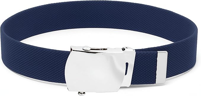 Fashion Men's Canvas Belt Light Metal Adjustable Casual & Formal Belt for Daily Wear, Work, Travel with Metal Buckle