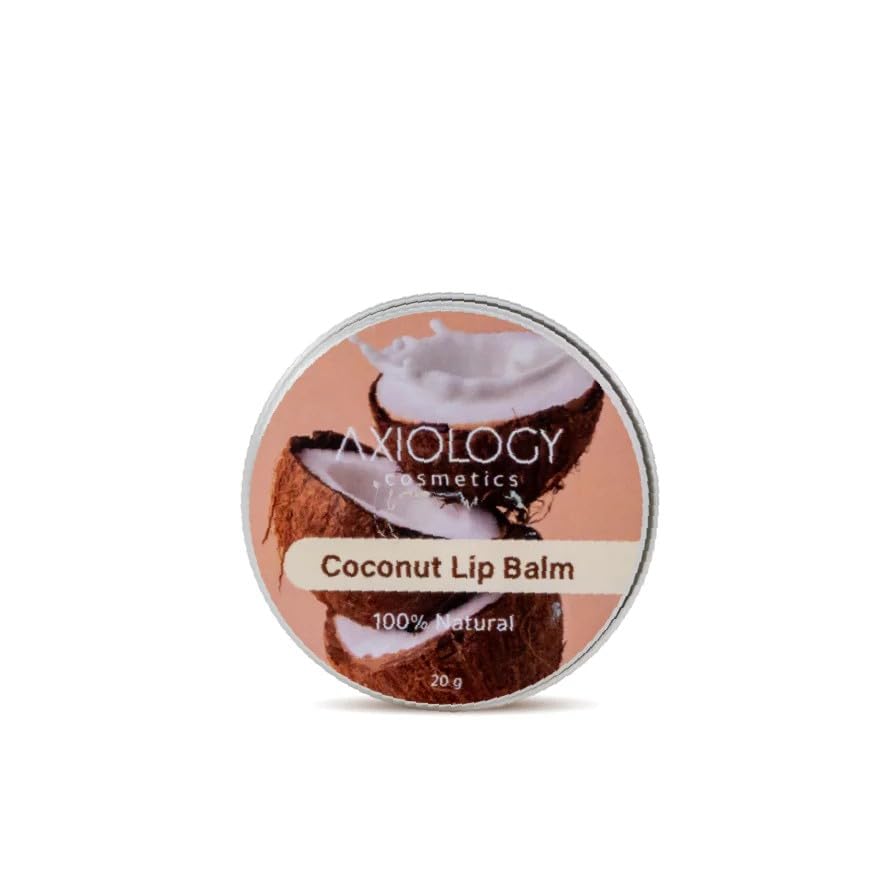 Axiology Coconut Lip Balm, 100% Natural, 20g