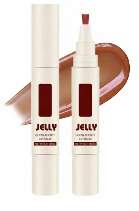 Jelly Moisturizing Lip Oil 1Pc -Hydrating Lip Gloss Set Plumping -lip Balm Long Lasting Glow Oil Lip Care -N06