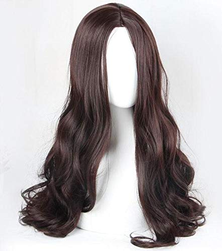 ECIF Women Wig Wigs Points In The Wig Wavy Wig Brown Wig
