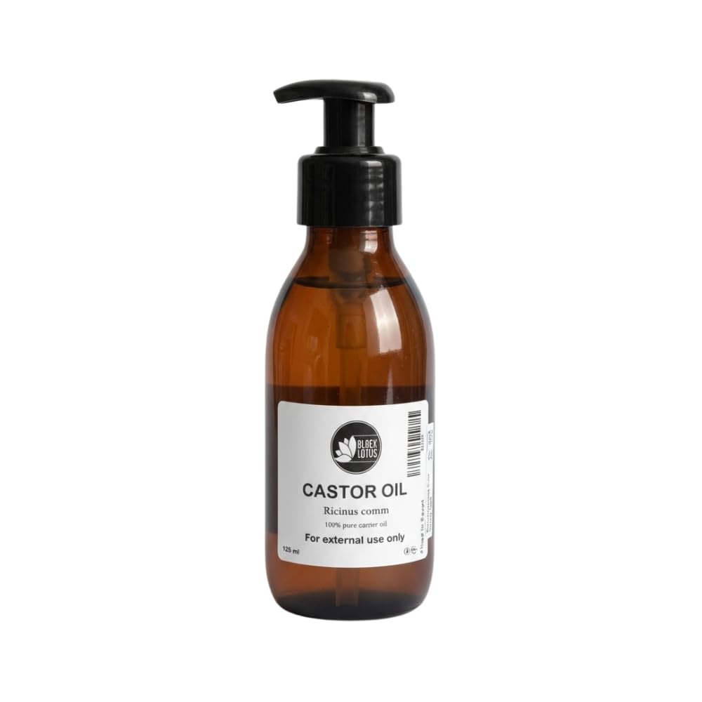 Black Lotus Castor Oil, 100% Pure Carrier Oil, for External Use Only, 125 ml