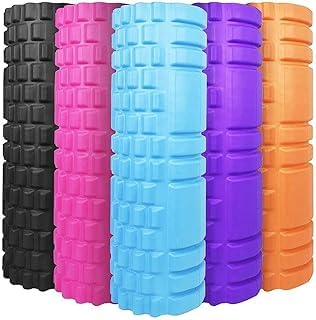 SMART FIT ® Foam Roller, Fitness Foam Roller, Deep Muscle Massage Roller Lightweight Muscle Massage for Yoga and Pilates for Muscle Relaxation, Balance Exercise, Pain Relief (Light Purple)