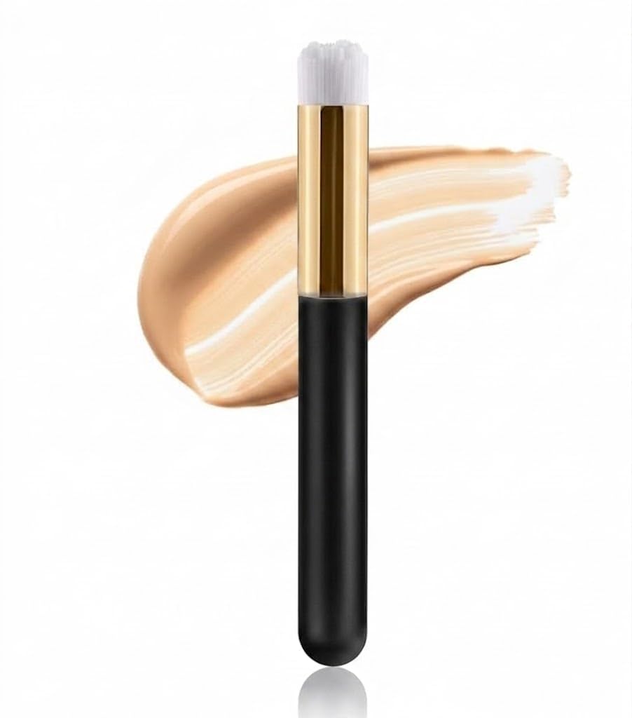 Concealer Brush for Under Eye Face Sun Spots Acne Blemishes Professional Makeup Brush for Liquid Cream Concealing Contouring Setting and Blending-MULTCOLOR
