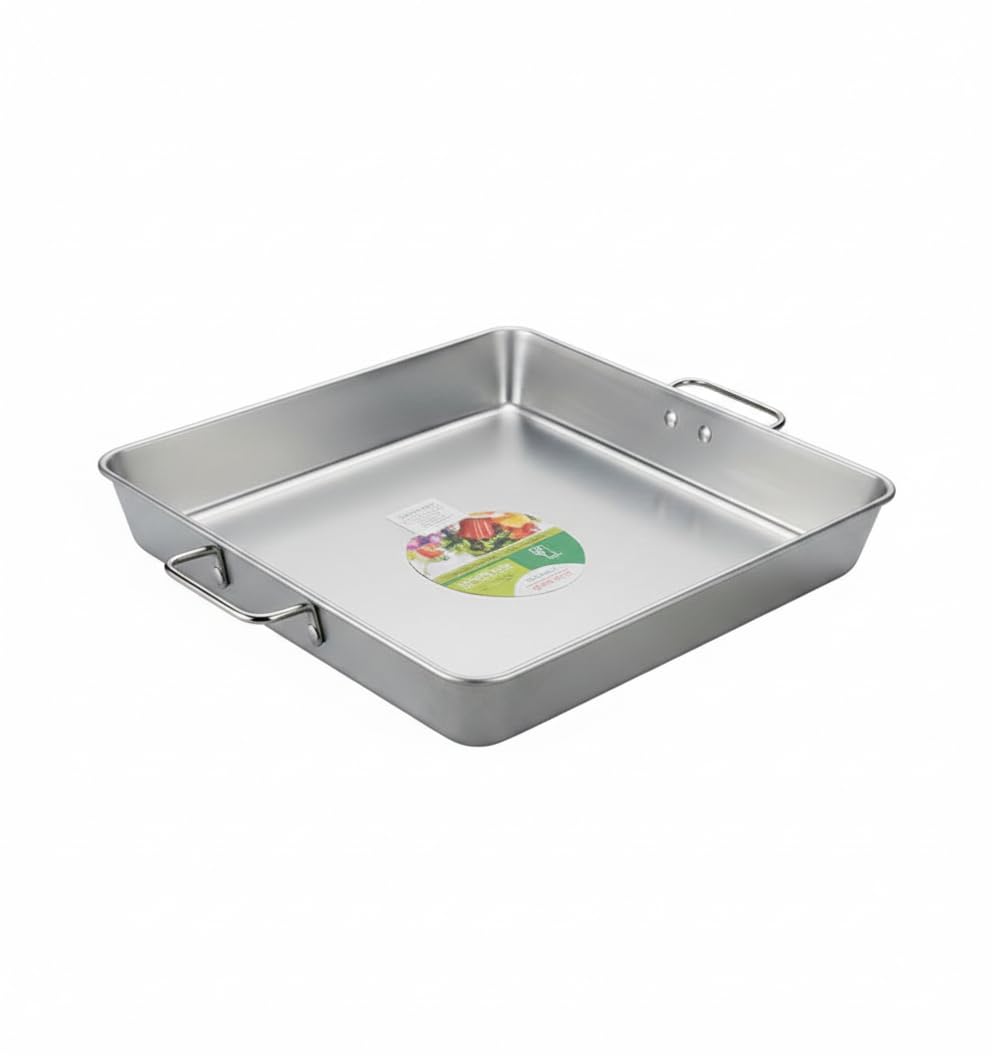 Home Care DD-507 35cm Stainless Steel Serving Dish Spacious Kitchen Dining Solution, Pack of 1 - Stainless Steel