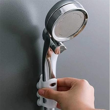 2 x Silicone Shower Holder Shower Head Holder Portable Suction Head Holder Multifunctional