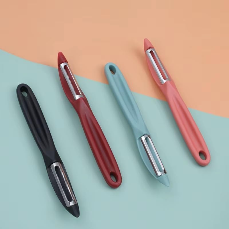 Lux Peeler - for Premium Weaving! Quick and Easy Peeling of Fruits and Vegetables, Ergonomic Handle for Better Control.Includes Slicer, Sturdy Plastic.AM - Generic