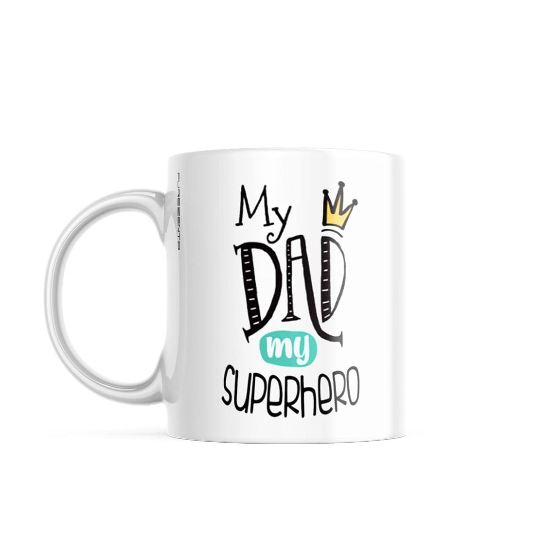 PUREZENTO My Dad My Superhero Gift for DAD Ceramic Coffee Mug
