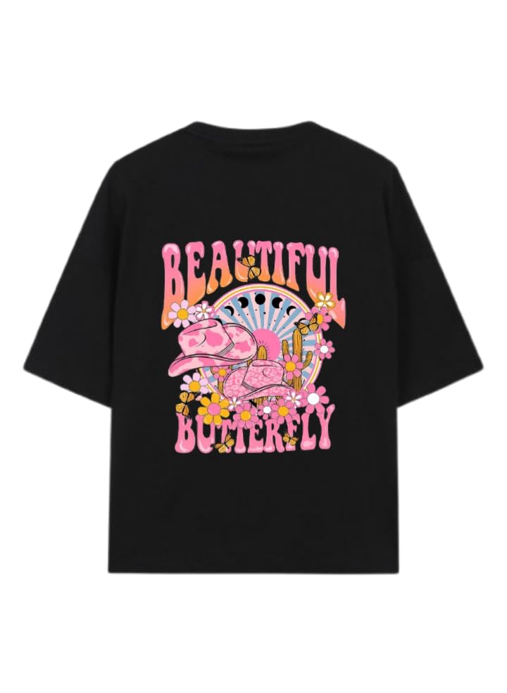 Sammer Vbes T-shirt Black Back BEAUTIFUL BUTTERFLY 63