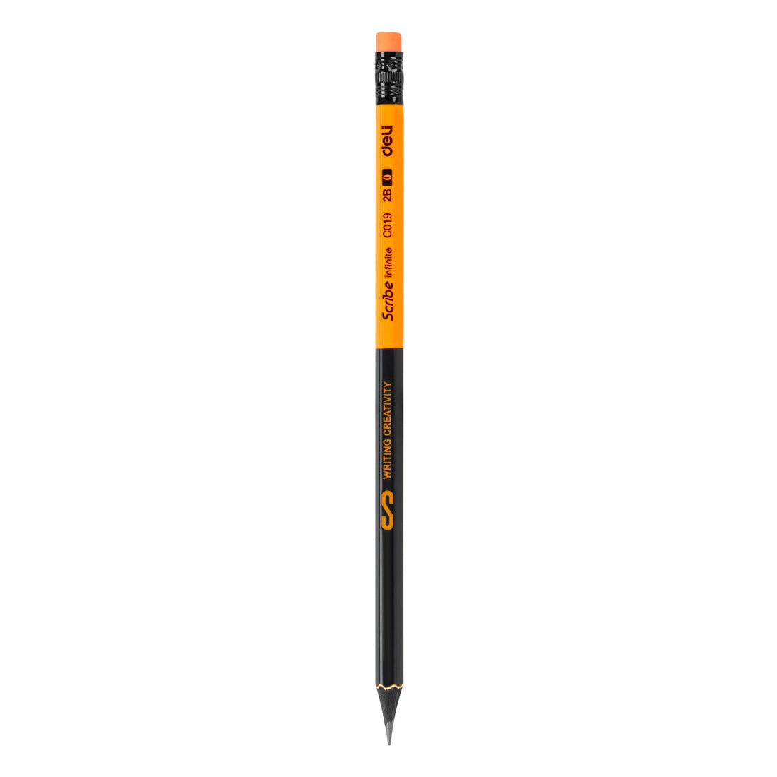 Deli EC019-2B Hexagonal Barrel 2.4 mm Graphite Pencil, Multicolor