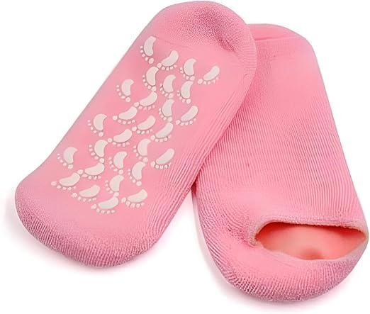 Moisturizing Gel Socks - Silicone Foot Mask for Cracked Heels, Deep Hydration Repair, Spa Treatment at Home, Soft Foot Care Socks for Dry Feet, Reusable Gel Socks