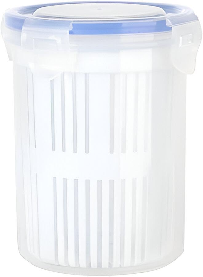 Leak-proof pickle jar - an innovative container with a colander, which ensures easy access to your favorite pickle treats and is ready to serve without unwanted tampering (3 Liter)