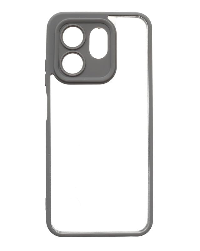 Plastic Back Cover For Infinix Smart 9, Gery new-9-37328892