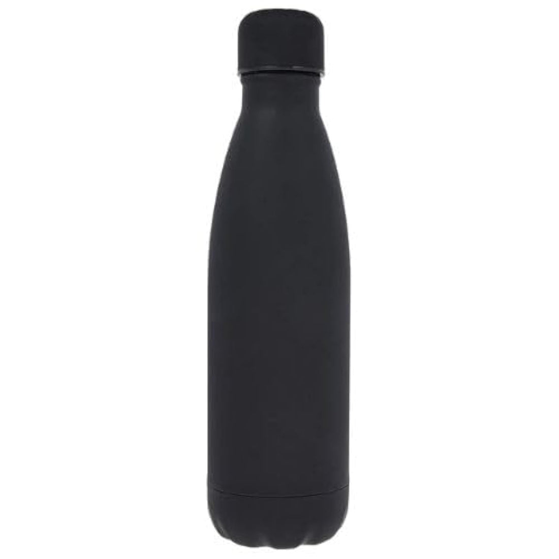 Insulated Stainless Steel Water Bottle 500ml, Double Wall Reusable Vacuum Thermal Water Flask, LeakProof BPA-Free Sports Bottle, Keeps Hot Drinks for 8 Hours. (Black matte)