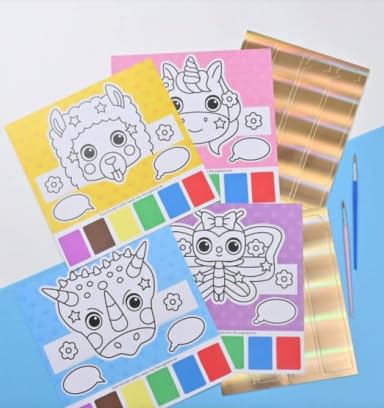 The Double-sided Coloring Book Is An Art Set That Helps The Child Color, Write, And Play. Colors And Shapes May Vary4 Pieces
