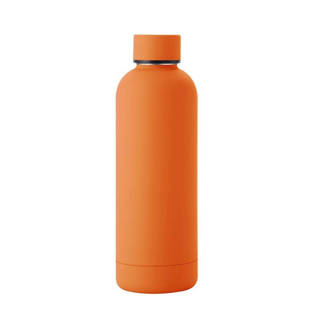 17oz Stainless Steel Insulated Narrow Mouth Sports Water Bottle, Double wall Cola Shape Thermos Vacuum flask (500ml, Orange)