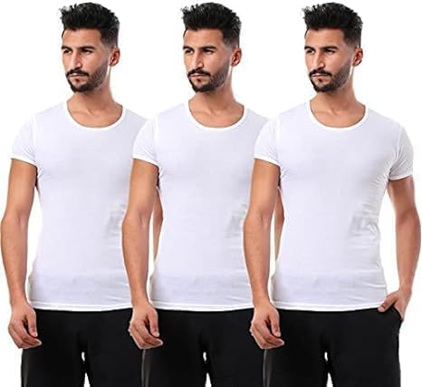 Gym Gloves & Sports Equipment (Solid Undershirt Short Sleeve for Men Made in Turkey - 100% Cotton 2 Pieces)
