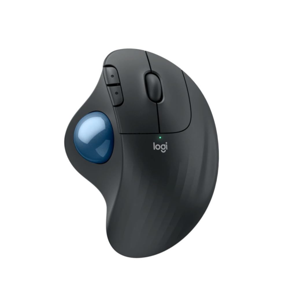 Logitech Trackball ERGO M575S Wireless Mouse with Silent Clicks, Easy Thumb Control, Accurate and Smooth Tracking, Bluetooth and USB Connection Logi Bolt - PC/Mac Compatible