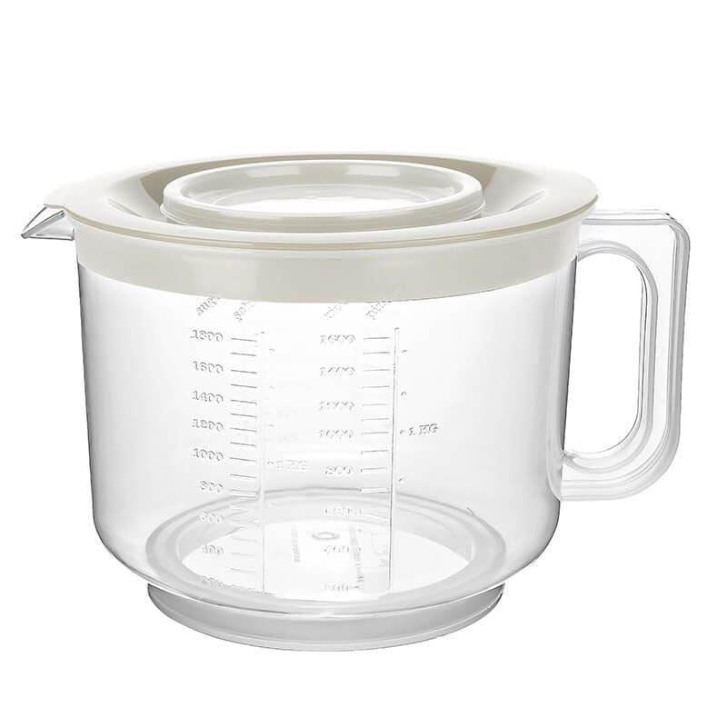 Mixing Bowl With Lid - Multi-Purpose Mixer Bowl (2.0 Lt.) - Mixing Bowl for Hand Mixers