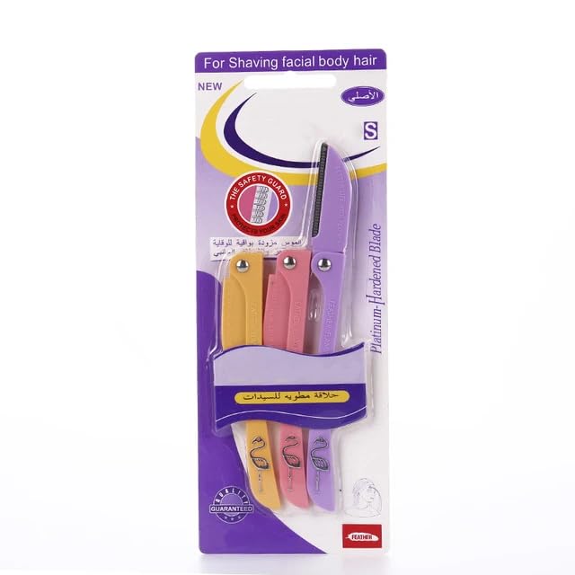 Blade For Women Platinum Hardened Blade High Quality Material (2 Cards) Multi Color (Multi)