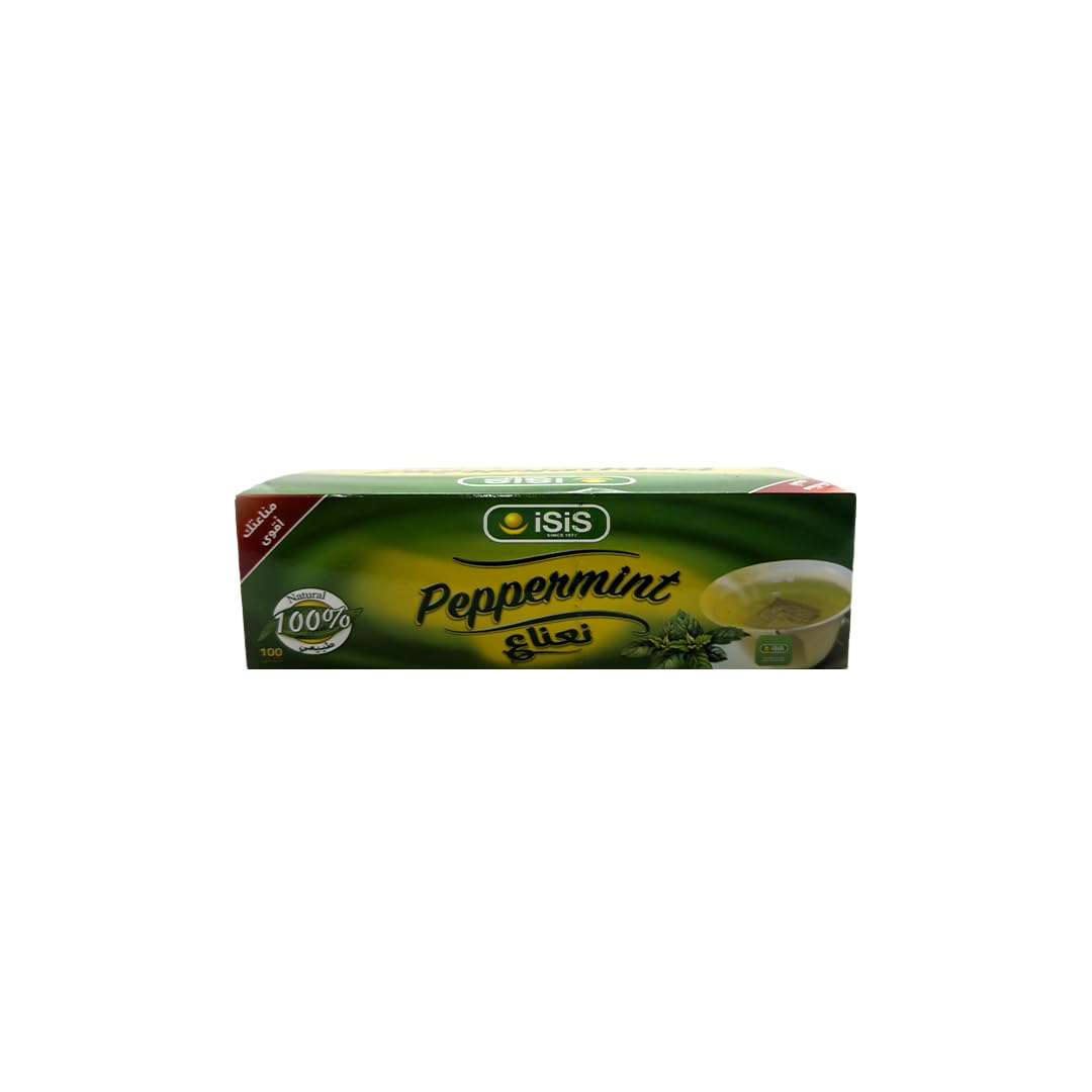 iSiS Natural Peppermint Herbal Tea – 100 Envelopes
