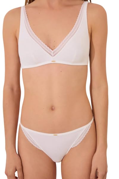 Women’secret Women Ribbed Lace Brazilian Panty