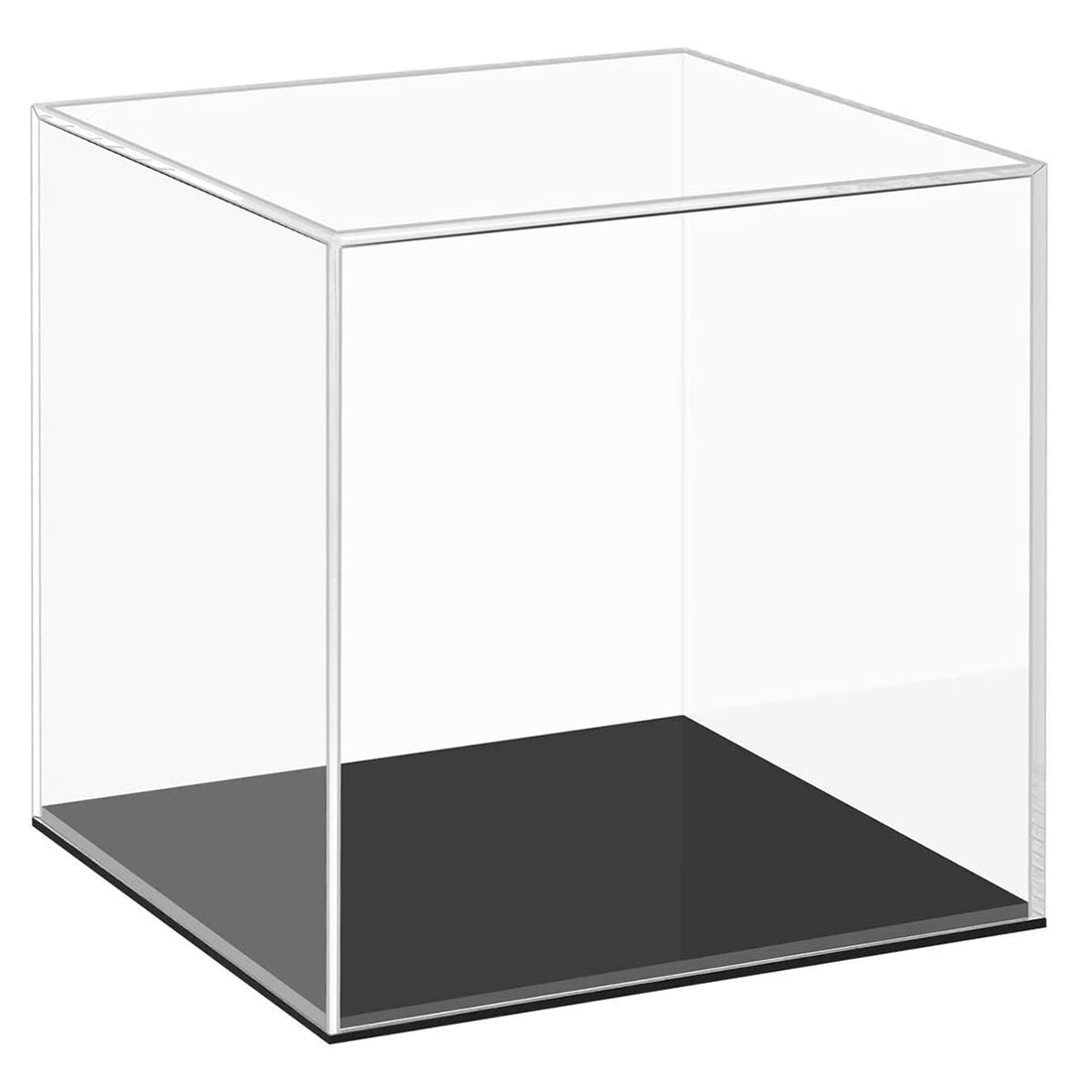 Fully Assembled Acrylic Display Clear Square Acrylic Box Cube Small Acrylic Storage Containers, Box for Collectibles Action Figures,25cmx35cmx40cm