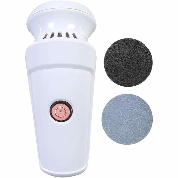 Electric Callus Remover for Feet, Rechargeable Foot File, Pedicure Foot Grinder for Dead Skin, Removable Roller Head, Smooth Heel Care Tool, WG-106
