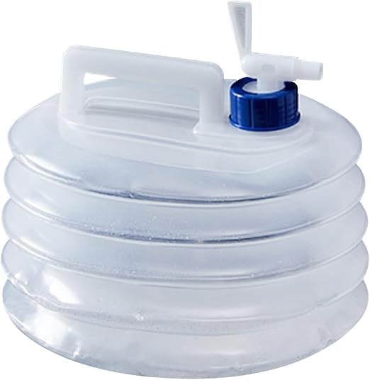 10L Collapsible Water Bottle with Faucet Portable Water Bottle Water Storage Bucket for Camping Caravans Climbing Picnic BBQ Outdoor Travel