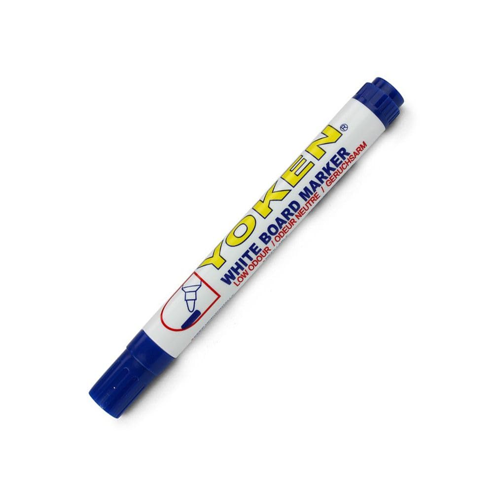 Yoken WB21 Bullet Tip Whiteboard Marker, Black