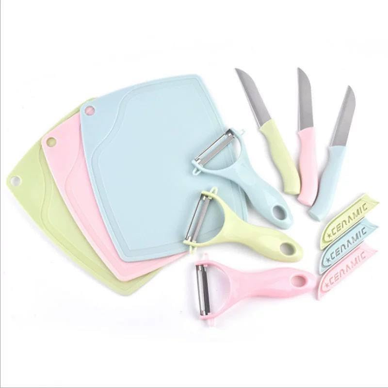 Kitchen Knife Peeler Blanche Set Comprehensive Set for Perfect Performance in Preparation S (Green)