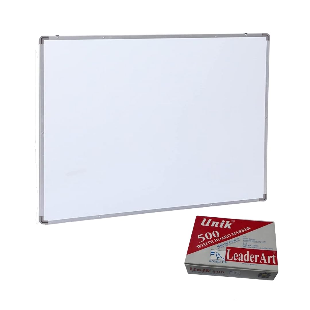 Whiteboard 60 * 90cm + 12 Whiteboard Markers Unik 500